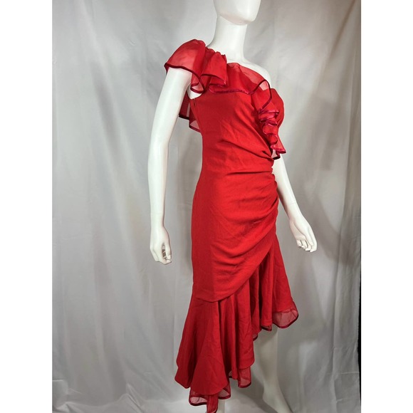 1990's Red Flaminco Dress - Picture 4 of 10